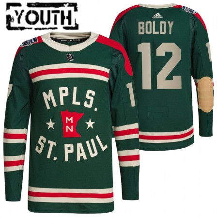 Dětské Hokejový Dres Minnesota Wild Matt Boldy 12 2022 Winter Classic Authentic